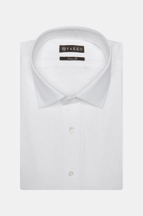 پیراهن سفید مردانه یقه پیراهنی Vakko - کد 902742903