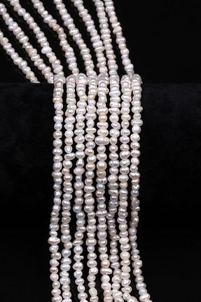 گردنبند جواهر رنگی زنانه مروارید Alibaba Doğaltaş - کد 902753768