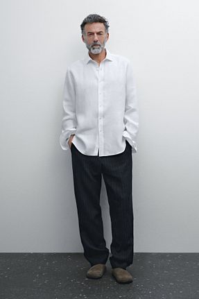 پیراهن سفید مردانه رگولار Massimo Dutti - کد 902752979