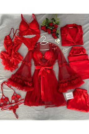 ربدوشام رنگی زنانه ساتن MH Moony Homewears - کد 902756885