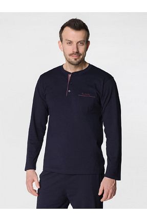 ست لباس راحتی سرمه ای مردانه ساده Pierre Cardin - کد 902769995