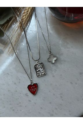 گردنبند استیل ( فولاد ) زنانه استیل (فولاد) MİOSA - کد 902780864