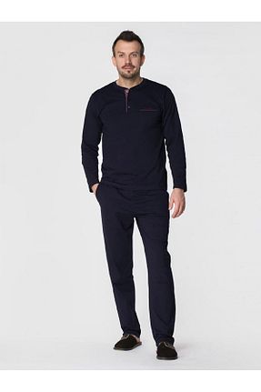 ست لباس راحتی سرمه ای مردانه ساده Pierre Cardin - کد 902769995