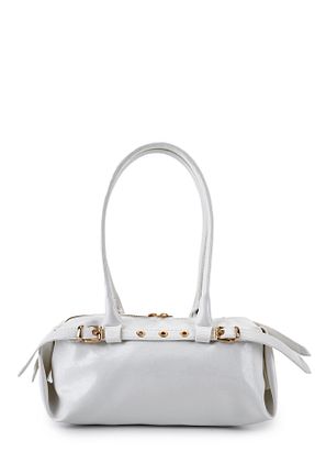 کیف دوشی سفید زنانه چرم مصنوعی minebag - کد 902773381