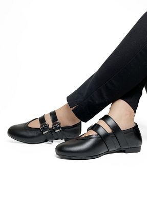 بابت مشکی زنانه چرم خالص RABU - کد 902778438