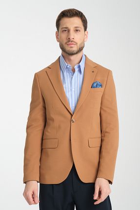 کت بلیزر نارنجی مردانه پلی ویسکون Frappoli - کد 900387275