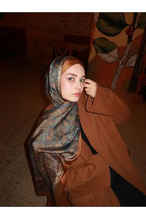 شال قهوه ای زنانه پلی استر ARMANDA - کد 868371985