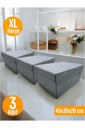 جعبه نگداری طوسی پارچه Balkan Room - کد 902803865