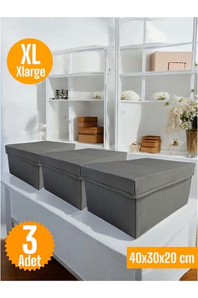 جعبه نگداری طوسی پارچه Balkan Room - کد 902803882
