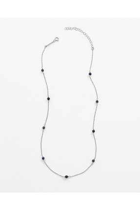 گردنبند نقره سفید زنانه 925 عیار MEKS PRIVE - کد 902788310