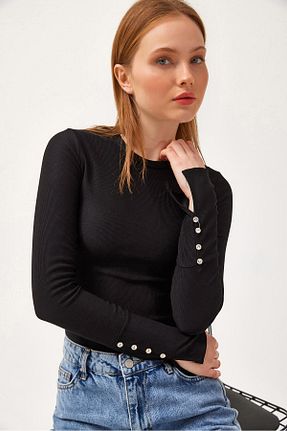 بلوز سفید زنانه یقه دوچرخه CALİENTE - کد 902793384