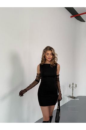 لباس مشکی زنانه بافتنی Mandlyz - کد 897209715