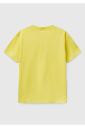 تیشرت زرد بچه گانه رگولار United Colors of Benetton - کد 902804723