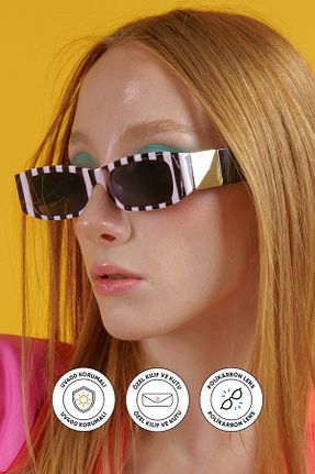 عینک آفتابی مشکی زنانه UV400 Corney Design - کد 305299106