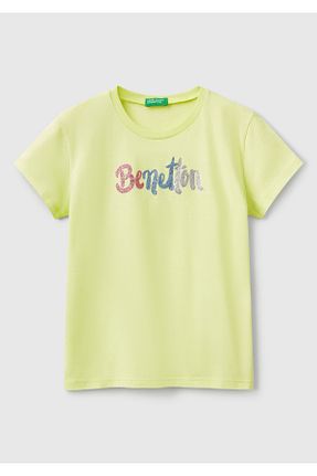 تیشرت زرد بچه گانه رگولار United Colors of Benetton - کد 902804213