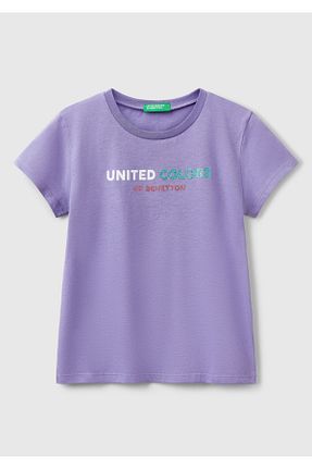 تیشرت بنفش بچه گانه رگولار United Colors of Benetton - کد 904064092