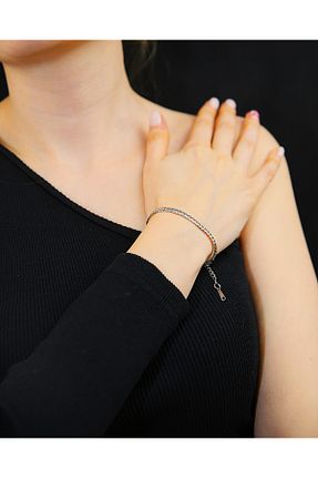 دستبند استیل (فولاد) طلائی زنانه استیل (فولاد) MARCİELO Accessories - کد 900730191