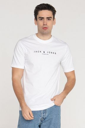 تیشرت سفید مردانه رگولار Jack & Jones - کد 894868631