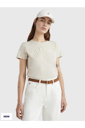 تیشرت بژ زنانه رگولار Tommy Hilfiger - کد 892009892