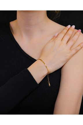 دستبند استیل (فولاد) طلائی زنانه استیل (فولاد) MARCİELO Accessories - کد 900723558