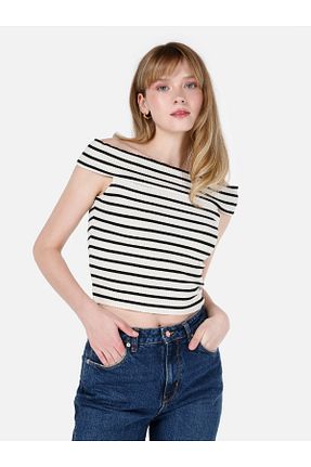 تیشرت مشکی زنانه رگولار Colin’s - کد 825605476