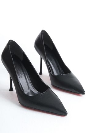 کفش استایلیتو مشکی پاشنه نازک meefshoes - کد 904088798