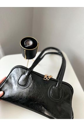 کیف دوشی مشکی زنانه چرم مصنوعی Luniva - کد 902852206
