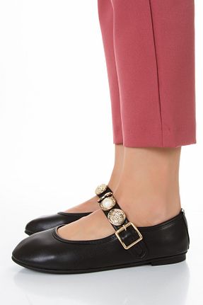 بابت مشکی زنانه چرم مصنوعی moun shoes - کد 902871303