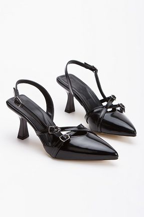 کفش پاشنه بلند کلاسیک مشکی زنانه چرم لاکی moun shoes - کد 890604386