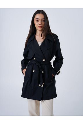 ترنچکت حجاب مشکی زنانه بدون آستر Kayra - کد 902888923