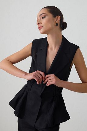 کت و شلوار مشکی زنانه یقه هفت Setre - کد 902906219