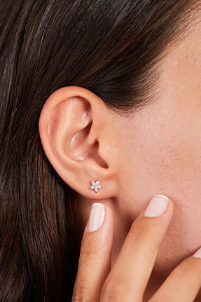 گوشواره نقره زنانه 925 عیار Elika Silver - کد 855994638
