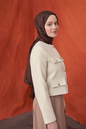 شال قهوه ای زنانه پلی استر ARMANDA - کد 899083236