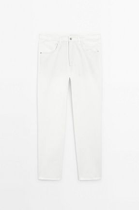 شلوار جین سفید مردانه پاچه لوله تفنگی Massimo Dutti - کد 902910112