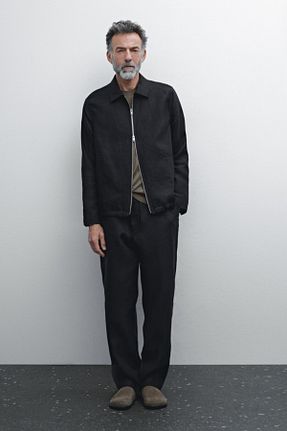 شلوار آبی مردانه کتان Massimo Dutti - کد 902909607