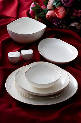 سرویس غذاخوری سفید 6 نفره ACAR - کد 902911069