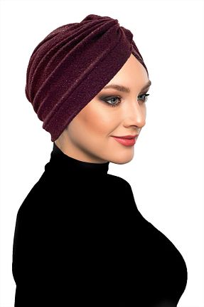 کلاه شنای حجاب زرشکی زنانه fidan bone - کد 310939893
