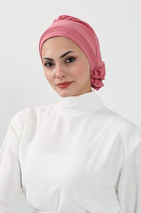 شال صورتی زنانه پلی استر Aisha