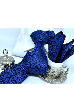 کراوات آبی مردانه بافتنی B