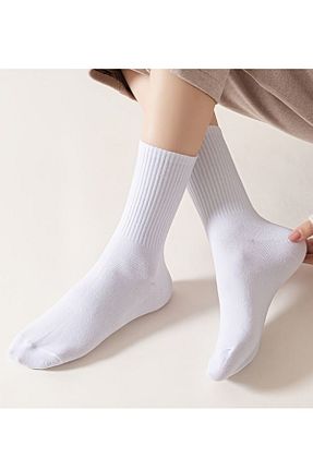 جوراب سفید زنانه پنبه ای Çorap Çekmecesi - کد 867246646
