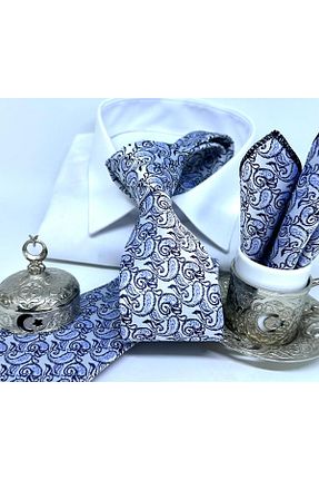 کراوات سفید مردانه بافتنی B