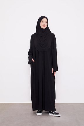 لباس حجاب مشکی زنانه اورسایز Levidor - کد 902925973