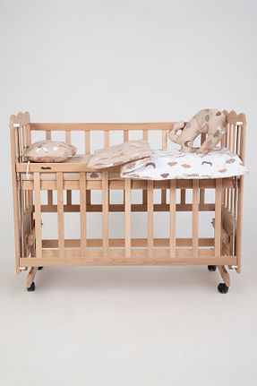 ست لحاف و روکش لحاف و روکش بالش کودک و نوزاد قهوه ای 70 x 120 Cozibo - کد 902925840