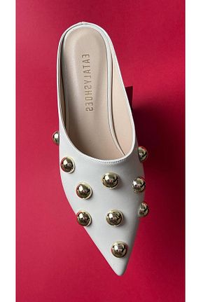 دمپائی بژ زنانه چرم مصنوعی Eataly Shoes - کد 902939488