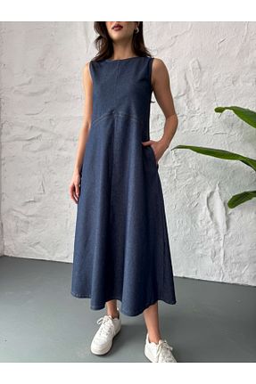 لباس سرمه ای زنانه جین Elif Özbey Butik - کد 902933297