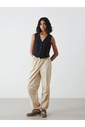 شلوار بژ زنانه بافتنی LC Waikiki - کد 902935798