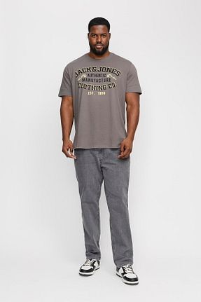 شلوار جین طوسی مردانه پاچه تنگ Jack & Jones - کد 904126398