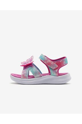 صندل صورتی بچه گانه پاشنه تخت Skechers - کد 904128747