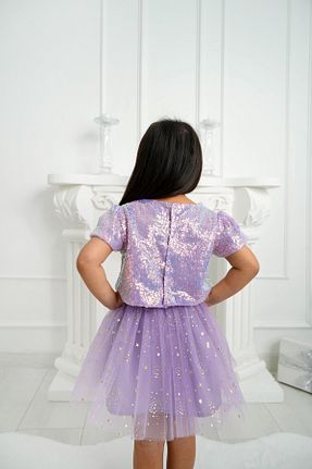 لباس بنفش بچه گانه بافتنی DUCA - کد 887288211