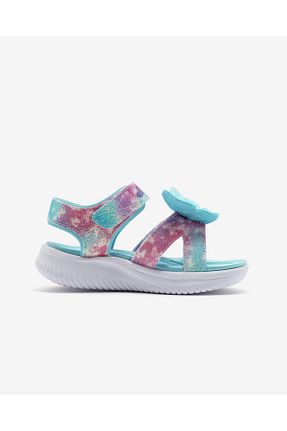 صندل سرمه ای بچه گانه پاشنه تخت Skechers - کد 902947670